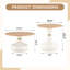 Ensemble de tables basses gigognes de forme ronde-130837478