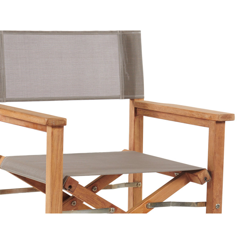 Folding Director Chair, Taupe