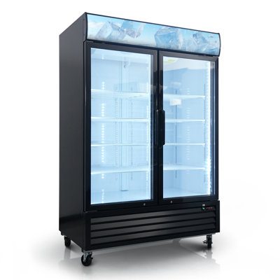Gio 44.7 Cu Ft Glass Door Upright Freezer with LED Lighting, Digital Temperature Control and Swing Door Design — FIN-0019383 | Fridge.com