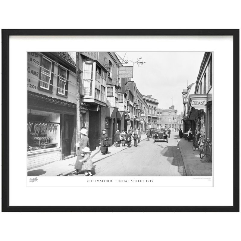 Chelmsford, Tindal Street 1919 by Francis Frith - Single Picture Frame Print, 28cm H x 36cm W x 2.3cm D
