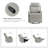 Adwit 26.5" W Manual Swivel Rocker Recliner with Water-Resistant Fabric-422874144