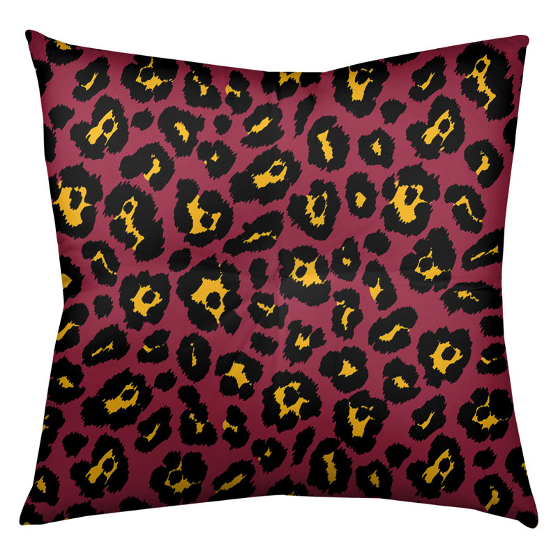 Housse et insert de coussin carré touffeté, H 26 po x l 26 po x P 3 po, Rouge / Noir / Jaune