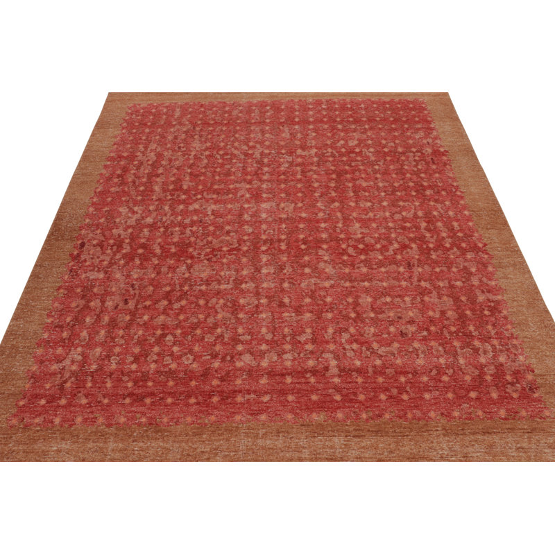 Homage Hand Knotted Wool Geometric Area Rug, Rectangle 6' x 9'