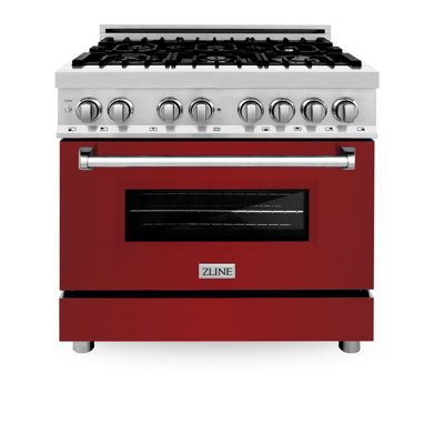 ZLINE 36 in. Legacy Dual Fuel Range w/ 6 Burners & Electric Convection Oven