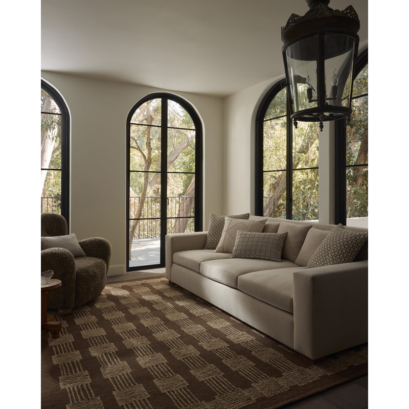 Tapis espresso / brun Jeremiah Brent x Loloi Fori, 5'0" x 7'6"