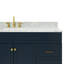 Partham 67" Single Pedestal Bathroom Vanity with Carrara Marble Top-93068133