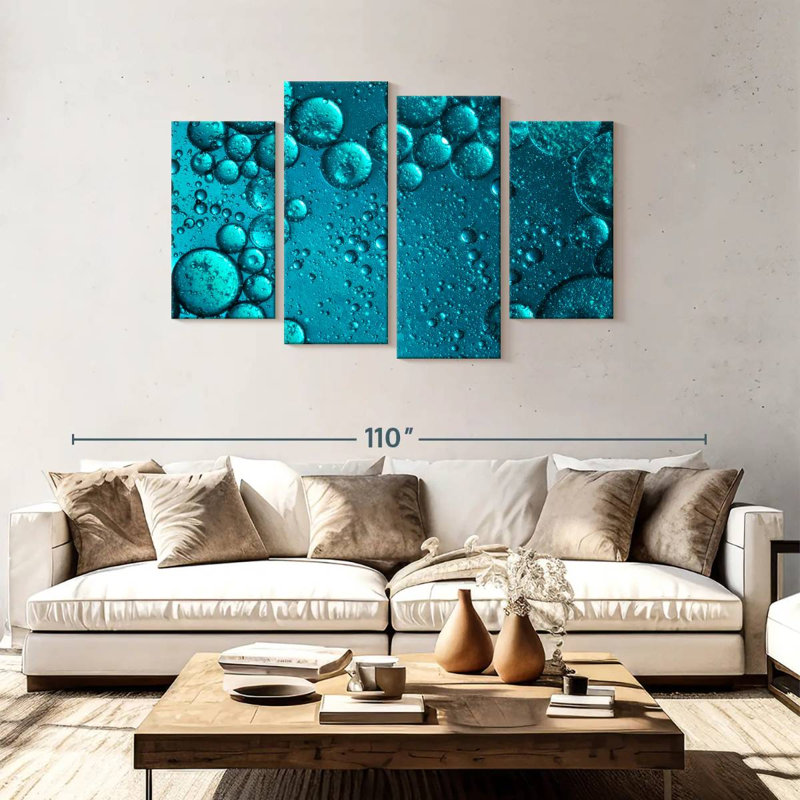 Avery Blue Colored Bubbles, 48" H x 75" W