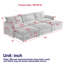 Salon - Velours côtelé 3 avec 2 repose-pieds, fauteuil inclinable profond, tissu rembourré et éponge confortable surdimensionnée pour un espace de qualité supérieure-1191737562