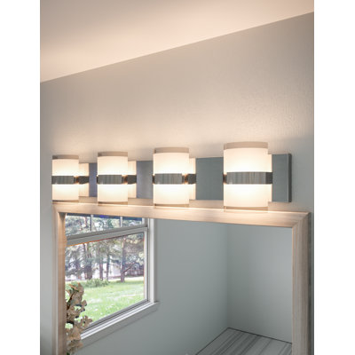 Haswell 4 - Light LED Dimmable Polished Chrome Flush Mount