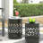 Outdoor metal side table-128731558