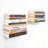 2 Piece Metal Floating Shelf