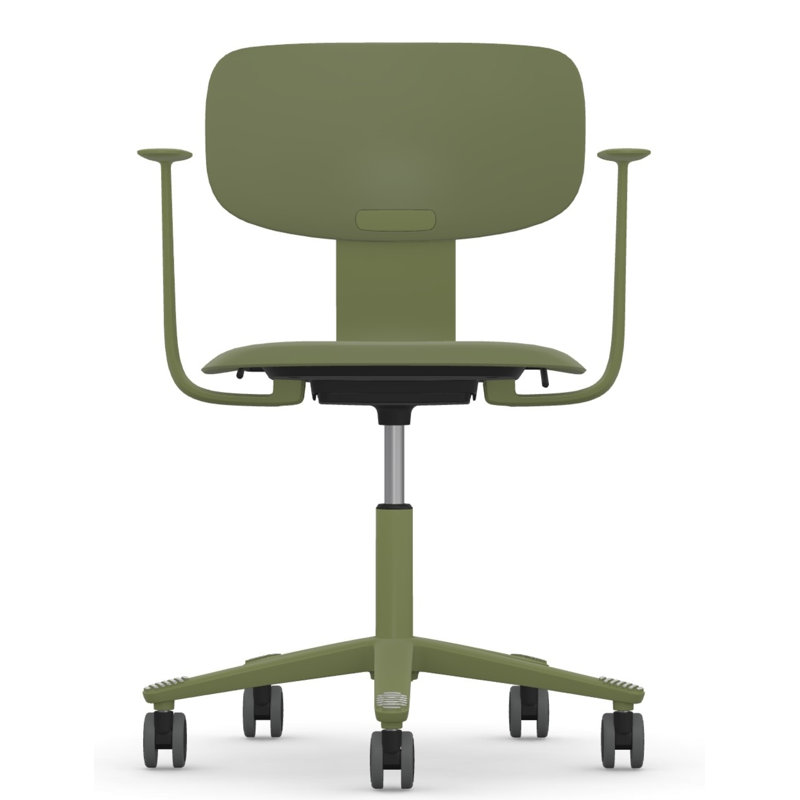 Chaise ajustable à bras fixe HœG Tion vert mousse, Vert mousse, Accoudoirs fixes