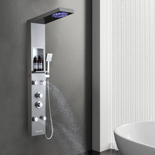 Shower Panel with Full Body Shower Head