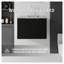 Meuble-lavabo flottant noir de 24 po avec lavabo intégré et porte à fermeture en douceur-221809777