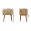 Sterger 45cm W Solid Wood Bedside Table-86241434