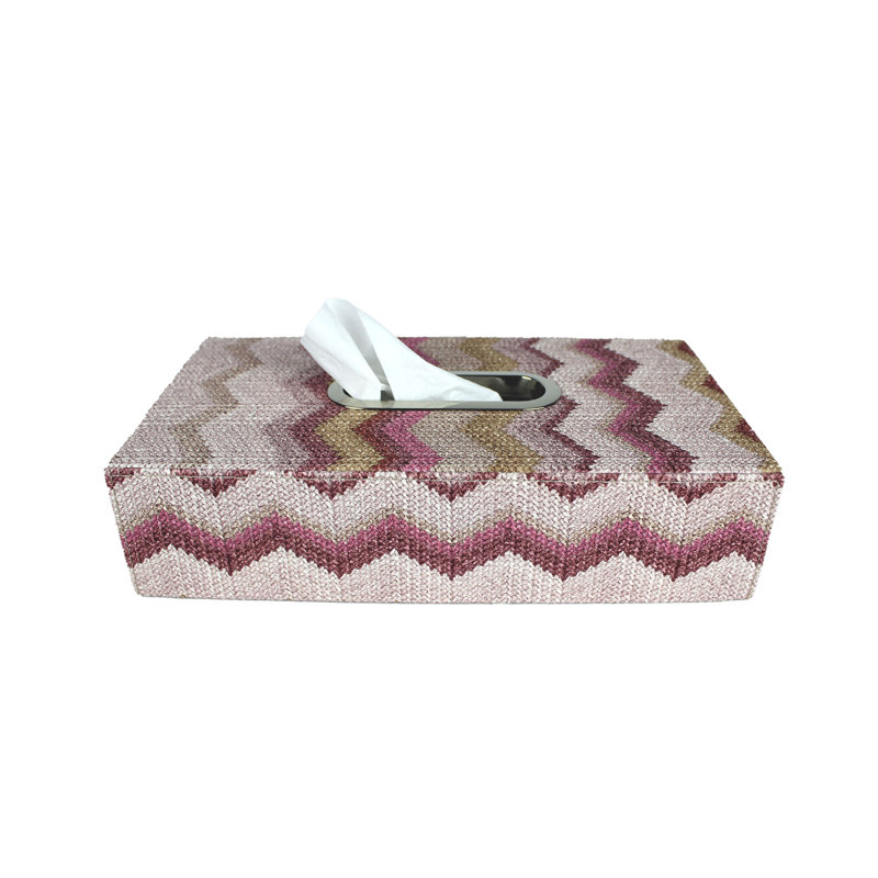 Rollox Tissue Box Cover, Pink, Pink