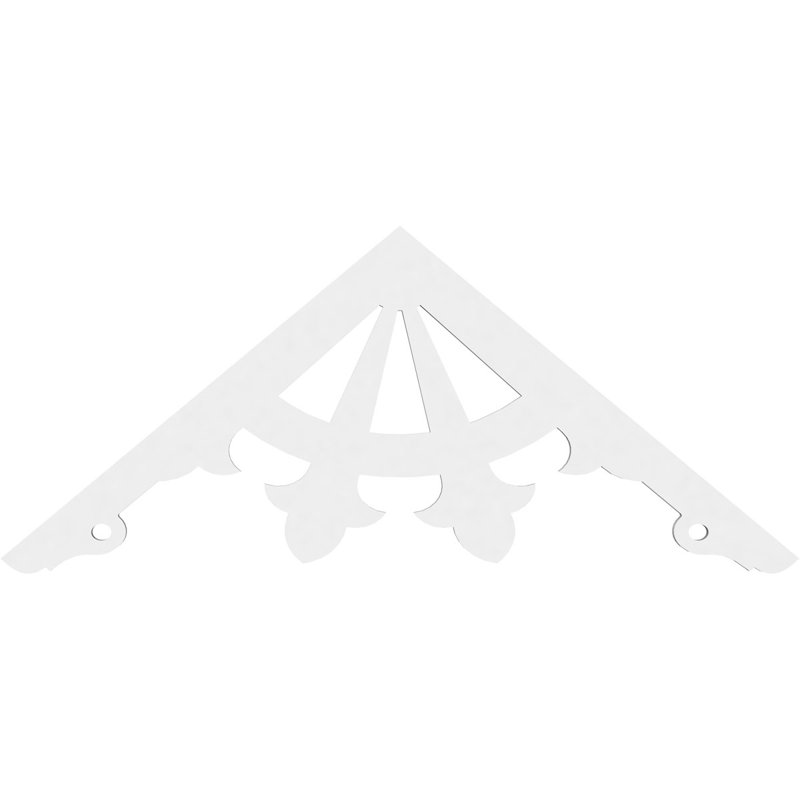 Pignon en PVC de qualité architecturale Riley, H 20 po x l 48 po x P 1 po, 10 / 12