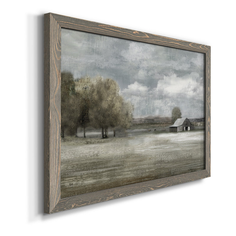 Country Quiet - Peinture sur toile encadrée, Gris, H 31 po x l 44 po x P 1 po