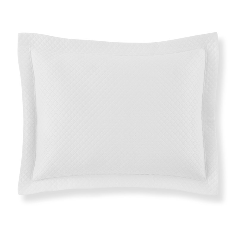 Oxford Tailored Hem Sham, Standard, White