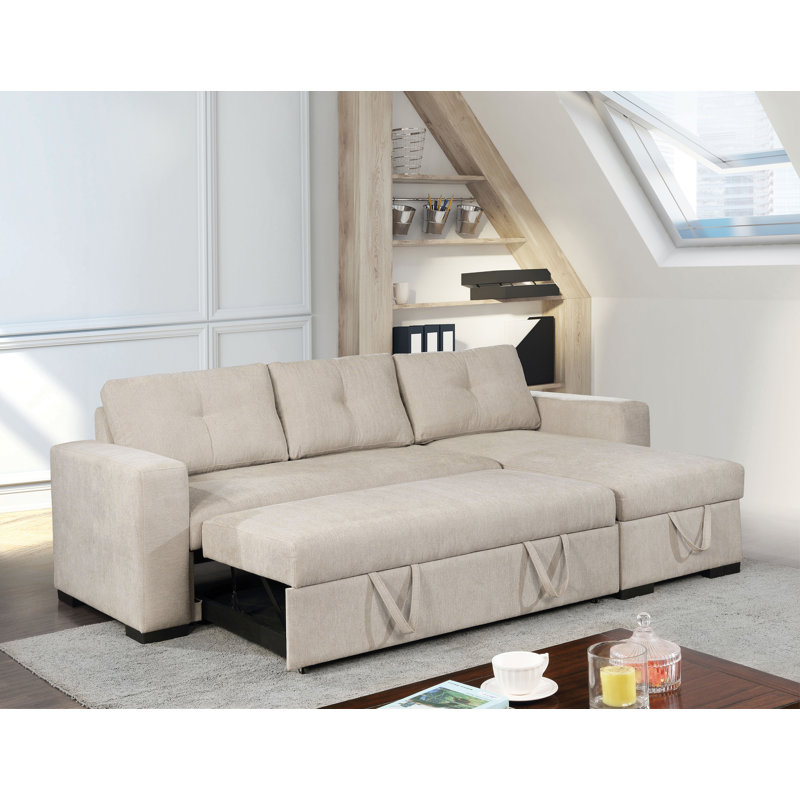 Upholstered L-Shaped Sectional Reversible