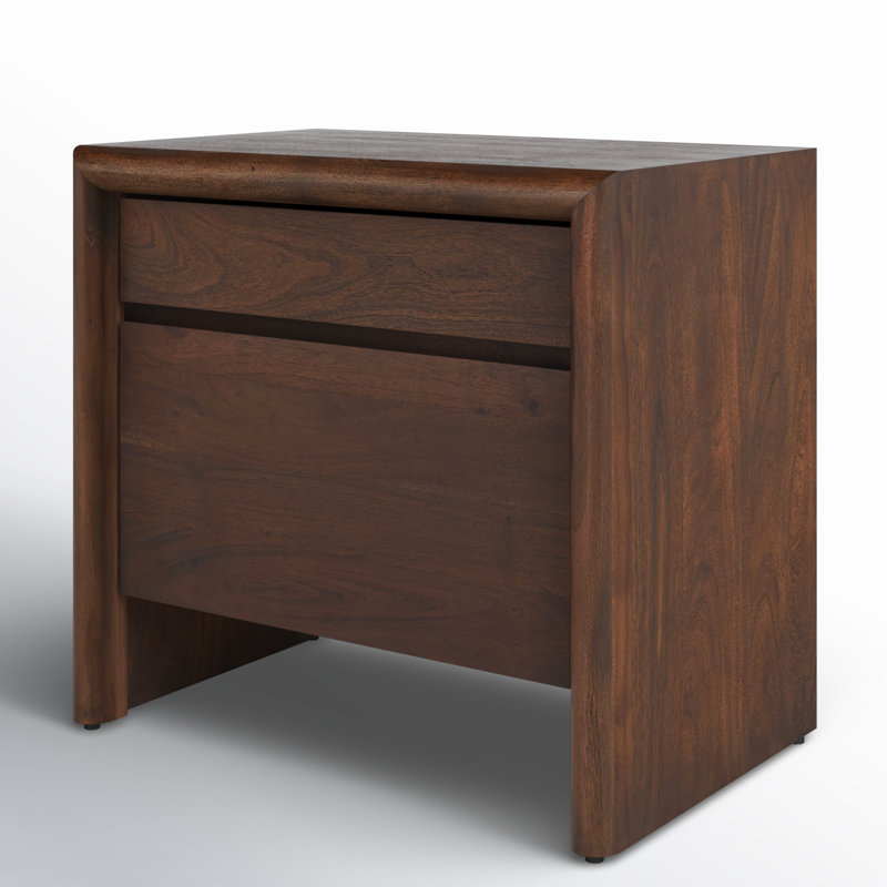 Nigel 2 - Drawer Solid Wood Nightstand