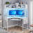 Athelia Corner Metal Base Computer Desk-434796619