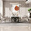 Light luxury creative rectangular dining table set