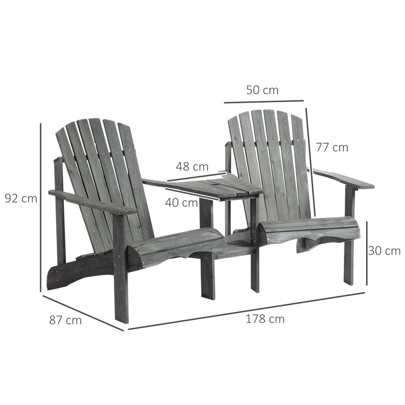 Solid Wood Outdoor Bench