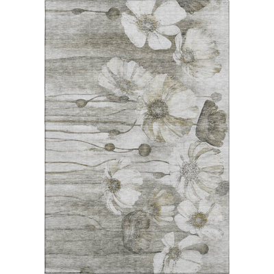 Premium Machine Washable Prisco Taupe Rug