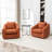 Duston 32'' Wide Upholstered Swivel Chair-2007720887