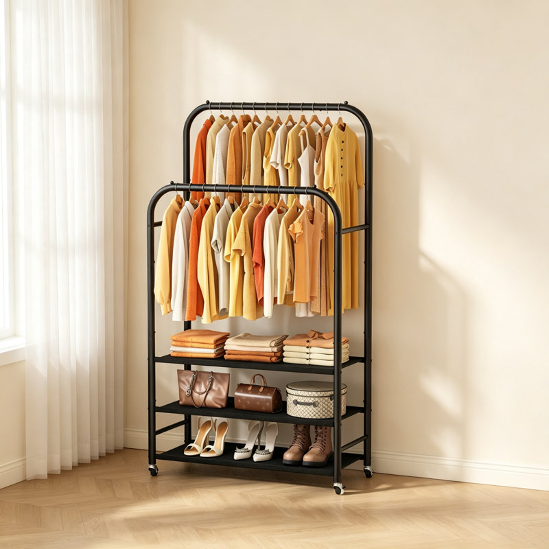 74 cm Clothes Rack, Black
