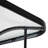 Rectangular Metal Outdoor Dining Table With Umbrella Hole , 59'' in. W 36'' in. D