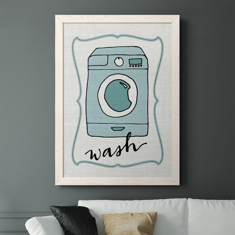 Wash, impression sur toile encadrée, Blanc, H 37,5 po x l 27,5 po x P 1 po
