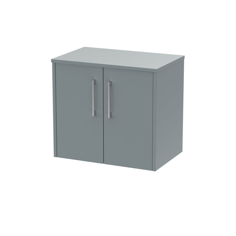 Juno 60cm Single Bathroom Vanity Base Only, Coastal Grey