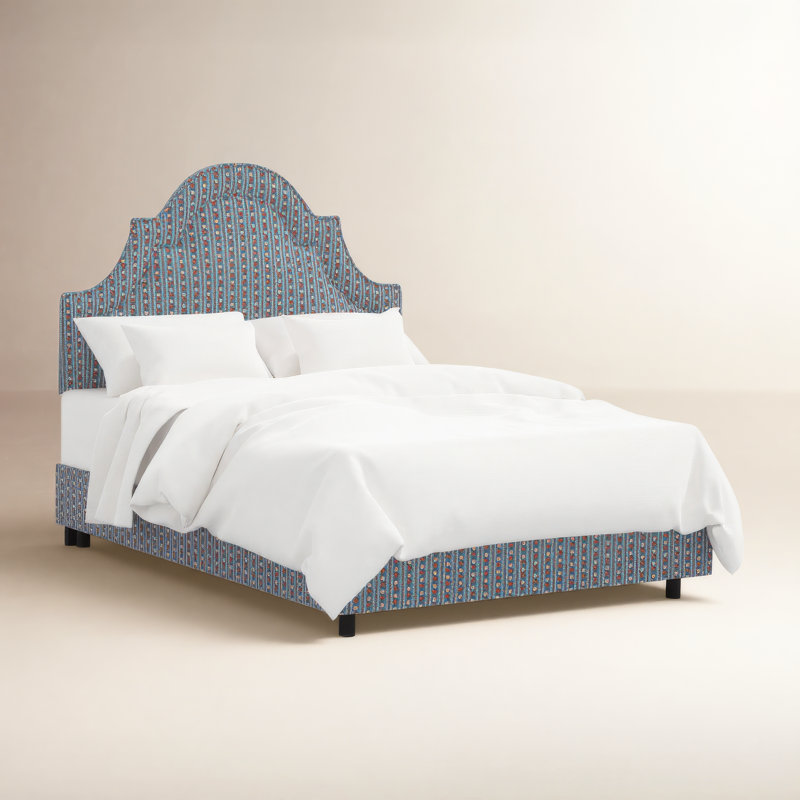 Marion Bed In Delphine Slate, Delphine Slate, Full