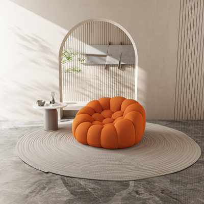 Causeuse de loisir en tissu maillé de 47 po de largeur au design unique