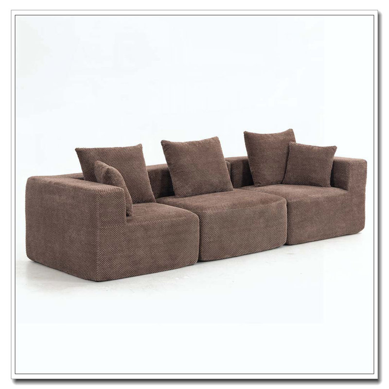 Modular Sectional Sofa, Brown
