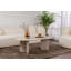 Table basse moderne Chrisina, 46,9 po x 15,7 po x 23,6 po | 100% panneau de particules enduit de mélamine, épaisseur: 0,7 pouce | Design élégant en marbre, parfait pour le salon et les espaces contemporains, finition durable et élégante-109178457