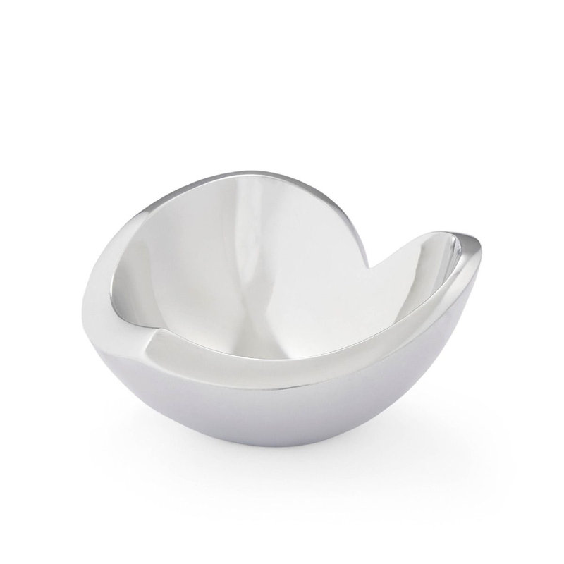 Nambe Love Bow, 3" H x 6.25" W x 10.5" D