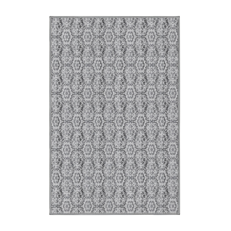 Tapis bleu / gris Power Loom, Tapis de couloir 2 pi x 5 pi