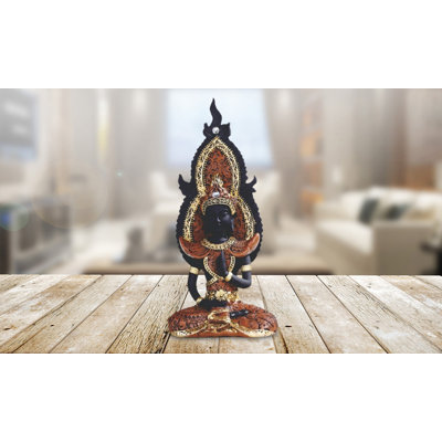Figurine bouddha 8 "H 8" en rouge