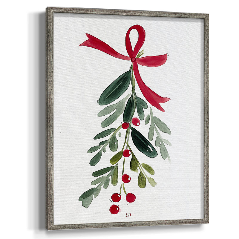 «Christmas Holiday Art Cxxi», reproduction d'art encadrée - bois massif, H 11 po x l 9 po