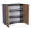 Armoire murale ouverte à panneau de particules standard prête à assembler