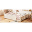 Lits grand coffre-fort avec rangement, panneau de fibres à densité moyenne, style Montessori pour chambre d'enfant