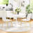 Karem 31.5" Round Pedestal Dining Table With Metal Table Top And Metal Pedestal-1347842617