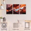 Ensemble de 3 panneaux - Holger Schmidtke «Antelope Canyon», art mural sur toile pour le salon, la chambre à coucher ou le bureau 