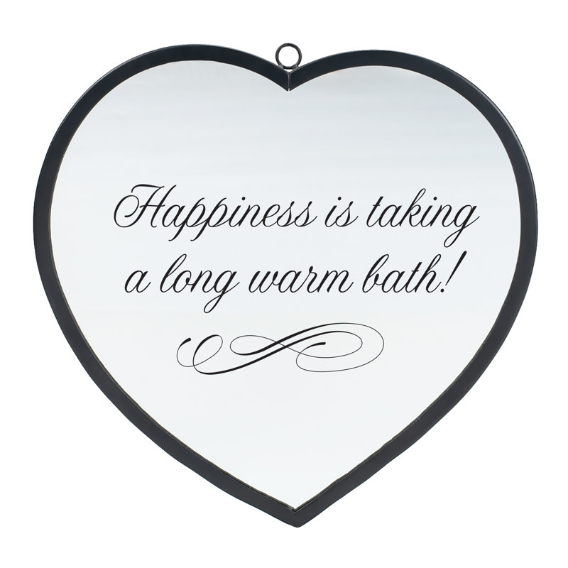 Petit miroir d'appoint Eelika Heart Happiness Bath