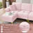 91''W Snowflake Velvet L Shaped Sectional Sofa with Chaise Gold Metal Legs-2044502932