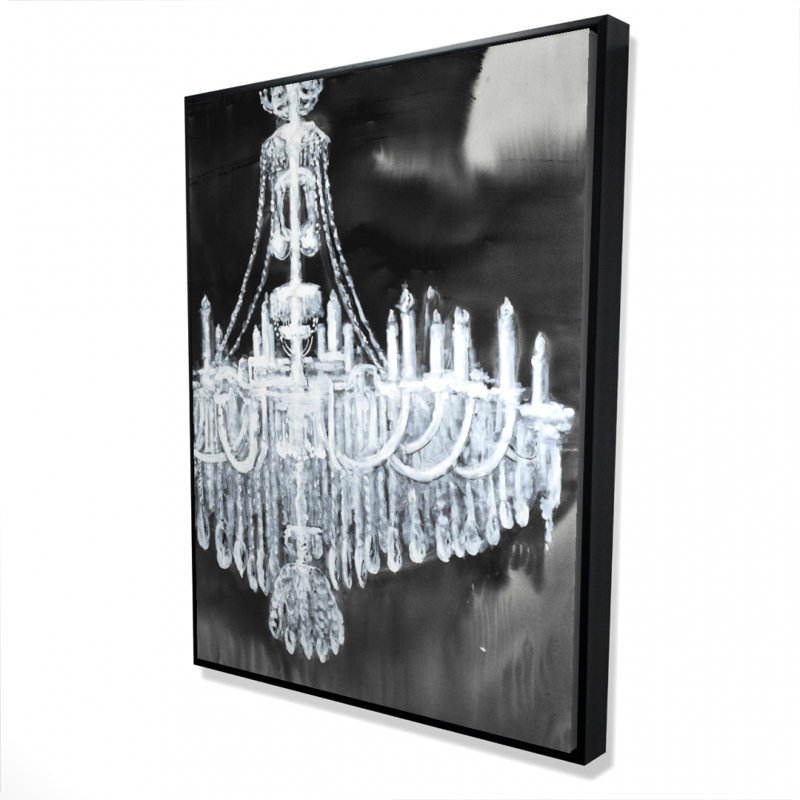 Glam Chandelier Print On Canvas