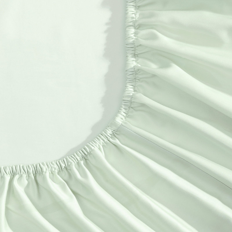 Mint Green Cotton Polyester Queen Deep Pocket Sheet Set